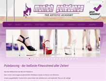 Tablet Screenshot of munich-poledance.de